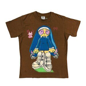 Women's Brown Short Sleeve T-shirt